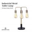 Sarantino Exposed Bulb Industrial Table Lamp