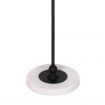 Sarantino Metal Floor Lamp with Marble Base & Off-White Shade