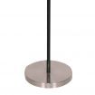 Sarantino 3-Shade Metal Floor Lamp Nickel & Matte Black Finish