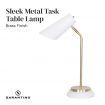 Sarantino White/Brass Table Lamp