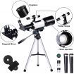 Telescope 70mm Aperture Refractor Portable Telescopes for Astronomy Beginners with Phone Adapter