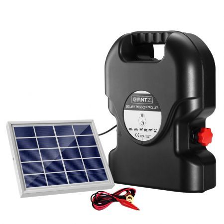 Giantz Electric Fence Energiser Solar Fencing Energizer Charger Farm Animal 15km 0.8J Giantz Electric Fence Energiser Solar Fencing Energizer Charger Farm Animal 15km 0.8J