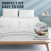 Single Size Mattress Topper Pillowtop Bed Pad Mat Soft for Back Pain Single Size White Luxdream 900gsm