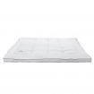 Single Size Mattress Topper Pillowtop Bed Pad Mat Soft for Back Pain Single Size White Luxdream 900gsm