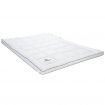 Single Size Mattress Topper Pillowtop Bed Pad Mat Soft for Back Pain Single Size White Luxdream 900gsm