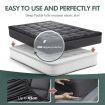 Single Mattress Bed Topper for Back Pain Pillowtop Pad Soft Mat with Skirt Grey Luxdream 1000gsm