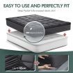 King Single Mattress Topper Pillowtop Bed Pad Mat for Back Pain Soft with Skirt Grey Luxdream 1000gsm
