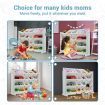 Kids Toy Box Organiser Bookshelf Storage Rack Display Shelf 4 Tier 16 Plastic Bins Drawers Unit White Kidbot 