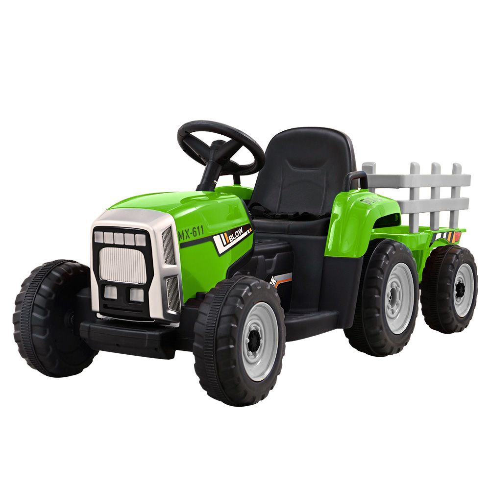 Rigo Kids Electric Ride On Car Tractor Toy Cars 12V Green