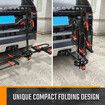 2 Ebike Rack Electric Bicycle Carrier Hitch Rear Platform for Car SUV Foldable 2 Inch Hitch Receiver Steel 100Kg