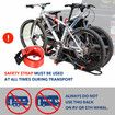 2 Ebike Rack Electric Bicycle Carrier Hitch Rear Platform for Car SUV Foldable 2 Inch Hitch Receiver Steel 100Kg