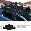 2 In 1 Roof Rack Universal Luggage Carrier Basket Holder Cargo Storage for Car SUV Steel 120Kg