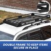 Universal Roof Rack Basket Luggage Carrier Cargo Holder Storage for Car SUV Aluminium