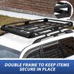 Roof Rack Basket Luggage Carrier Universal Cargo Storage Holder for Car SUV Aluminium