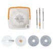 Magic Spin Mop Bucket Set Microfibre Floor Clean Water Sewage Separation 2 Mop Pads Wet Dry Use