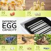 Petscene 15 Eggs Incubator Automatic Egg Hatcher Hatching Breeder with Turner Temperature Control 