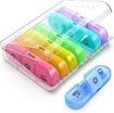 Weekly Pill Organizer 3-Times-A-Day,Portable 7 Day Pill Box Case with Large Separate Compartments to Hold Medication,Vitamins,Fish Oil and Supplements