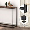 Black Console Table Sofa Hallway Entryway Entrance Side End Display Plant Stand TV Shelf Living Room Furniture 120CM