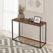 Black Console Table Sofa Hallway Entryway Entrance Side End Display Plant Stand TV Shelf Living Room Furniture 120CM