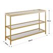 Console Sofa Table Hallway Entrance Entryway Display Stand Plant Shelf Living Room Furniture Tempered Glass Top 3 Tiers 