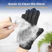 Pet Hair Remover Glove Gentle Pet Grooming Glove Brush Deshedding Glove Massage Mitt 1 Pack (Left & Right Hand)