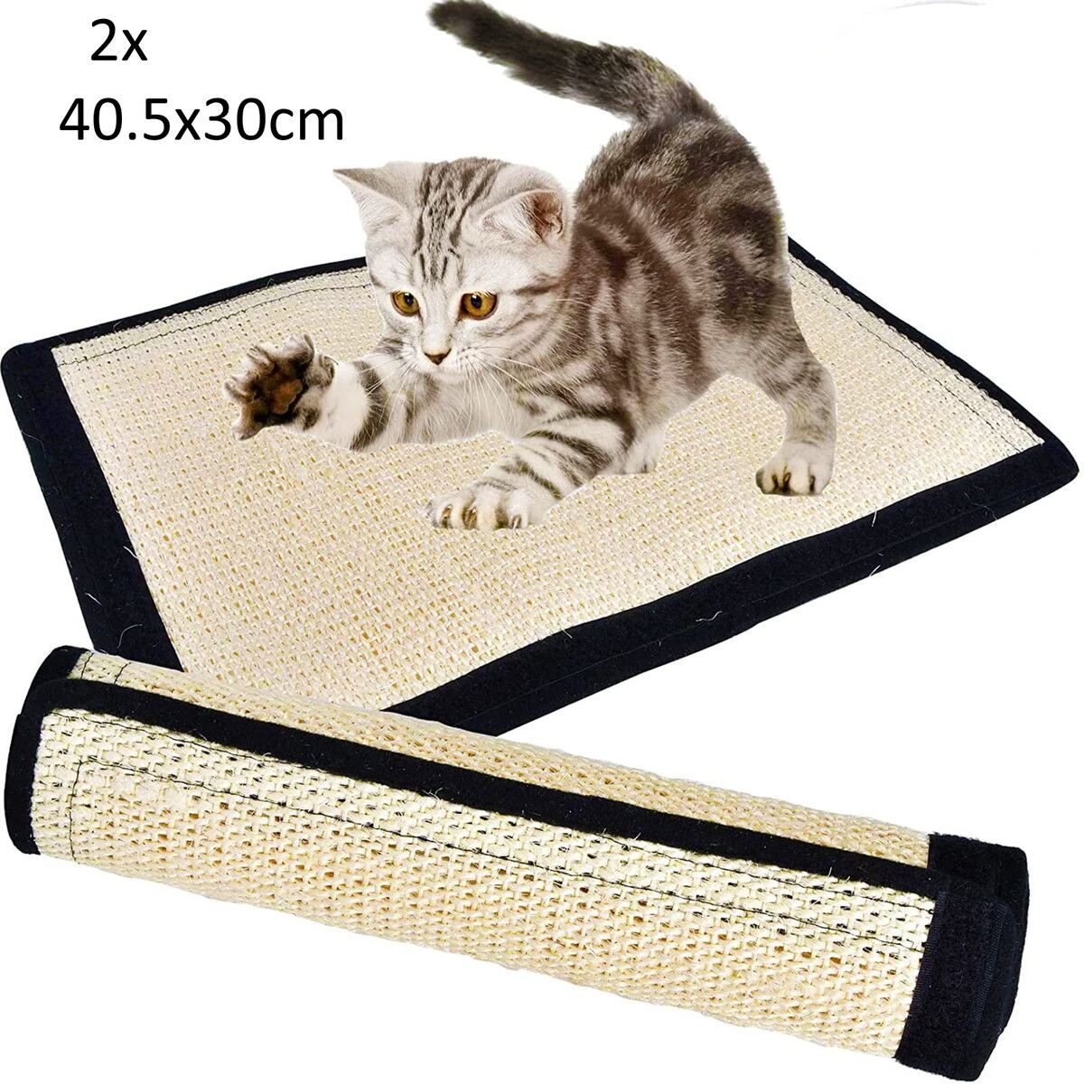 2pcs Cat Scratch Pad Post Tree Ramp Protecting Furniture Sofa Chair Desk Legs 40.5x30cm