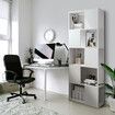 White Bookshelf Bookcase Shelving Unit Display Shelf Storage Rack Shelves Stand Cabinet 5 Tier Luxsuite 