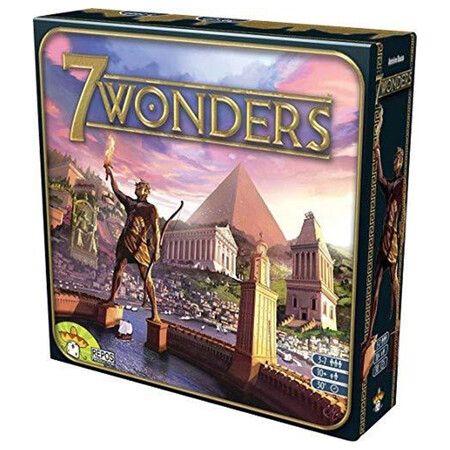 7 Wonders Base Board Game, Family Board Game, Civilization and Strategy