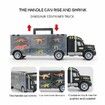 Dinosaur Toys Truck Carrier Truck Toys Storage Set for Kids Boys Girls Over 3 Years Old