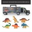 Dinosaur Toys Truck Carrier Truck Toys Storage Set for Kids Boys Girls Over 3 Years Old