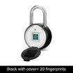 Lock Fingerprint Keyless USB Rechargeable Door Fingerprint Lock with Case Col.black