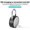 Lock Fingerprint Keyless USB Rechargeable Door Fingerprint Lock with Case Col.black