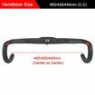 TOSEEK Road Bike Drop Bar Handlebar 400mm, Full Carbon Fiber Handlebar 31.8mm Threadless Integrated Racing Drop Bikes Bar Road Bicycle Accessories