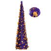 1.5m Tinsel Halloween Tree Sequins Party Indoor Outdoor Green Spider