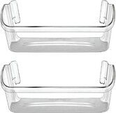 240323002 Refrigerator Door Bin Shelf Compatible with Frigidaire or Electrolux,2 Pack Bottom 2 Shelves on Refrigerator Side,Clear,Double Unit,Replaces PS429725,AP2115742