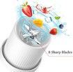 Personal Size Blender,Portable Blender for Shakes and Smoothies,USB Rechargeables(White)