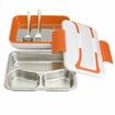 Electric Heating Lunch Box with Stainless Steel Container, 12V 24V Only Car Plug