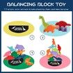 Dinosaur Toys for 3-5 Year Olds, Wooden Stacking Toys for Birthday Gifts,Educationl Toys