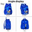 3pcs Cartoon Backpack 3D Print Anime Backpacks Travel Bookbag backpack lunch tote bag pencil bag