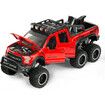 F-150 - 1/28 Scale Diecast Metal Toy Truck Refitted Off-Road Truck Model (Red)