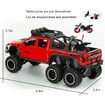 F-150 - 1/28 Scale Diecast Metal Toy Truck Refitted Off-Road Truck Model (Red)