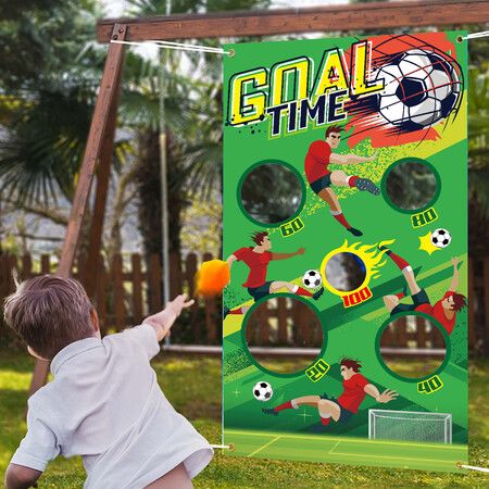 Soccer Outdoor Worldcup Banner With Bean Bags Toss Game For Decorations Toy