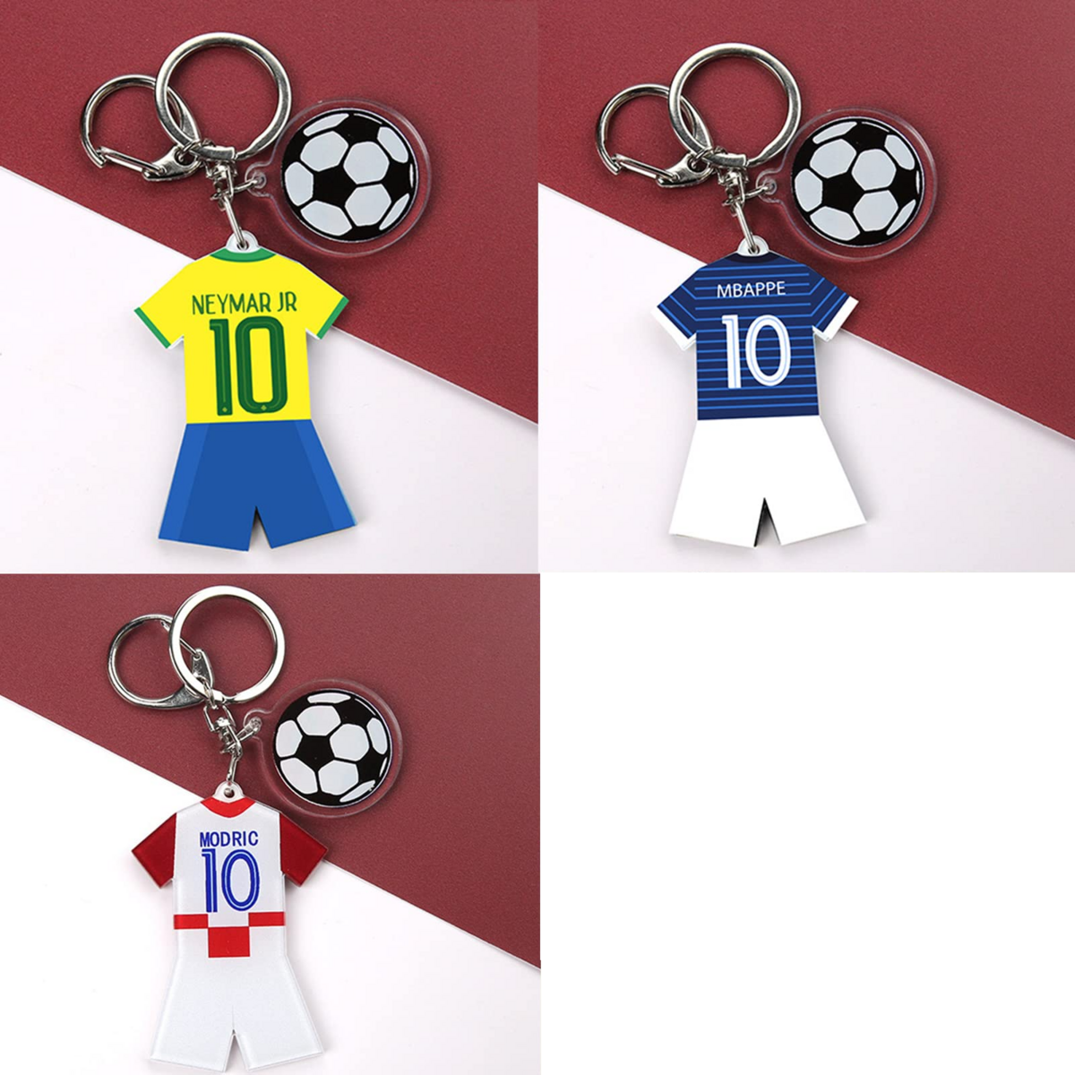 Soccer Jersey Keychains Qatar 2022 World Cup Keychain Party Favors