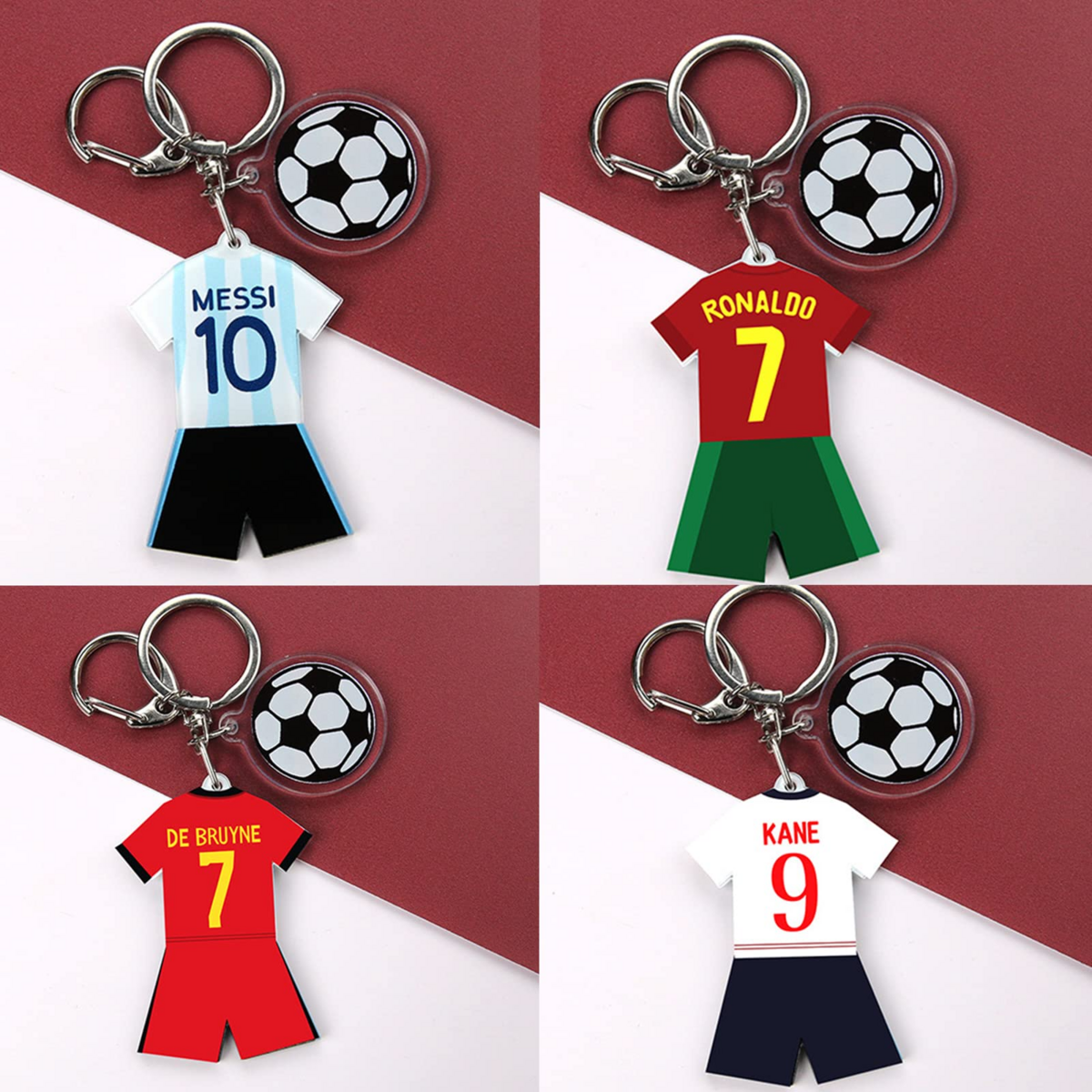 Soccer Jersey Keychains Qatar 2022 World Cup Keychain Party Favors