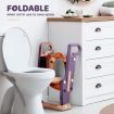 Potty Training Seat Trainer Kids Toilet Step Chair Stool Ladder Height Adjustable Foldable Handles Nonslip Pads Splash Guard