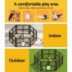 i.Pet Dog Playpen Enclosure 6 Panel Pet Fence Plastic Play Pen