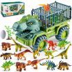 Transport Dinosaur Playset Truck Toys Oversized Monster Prehistoric Adventure 15 Models Educational Gift Figures Children Ages 3+