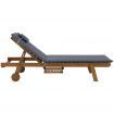 Gardeon Sun Lounge Wooden Lounger Outdoor Furniture Day Bed Wheels Patio Grey