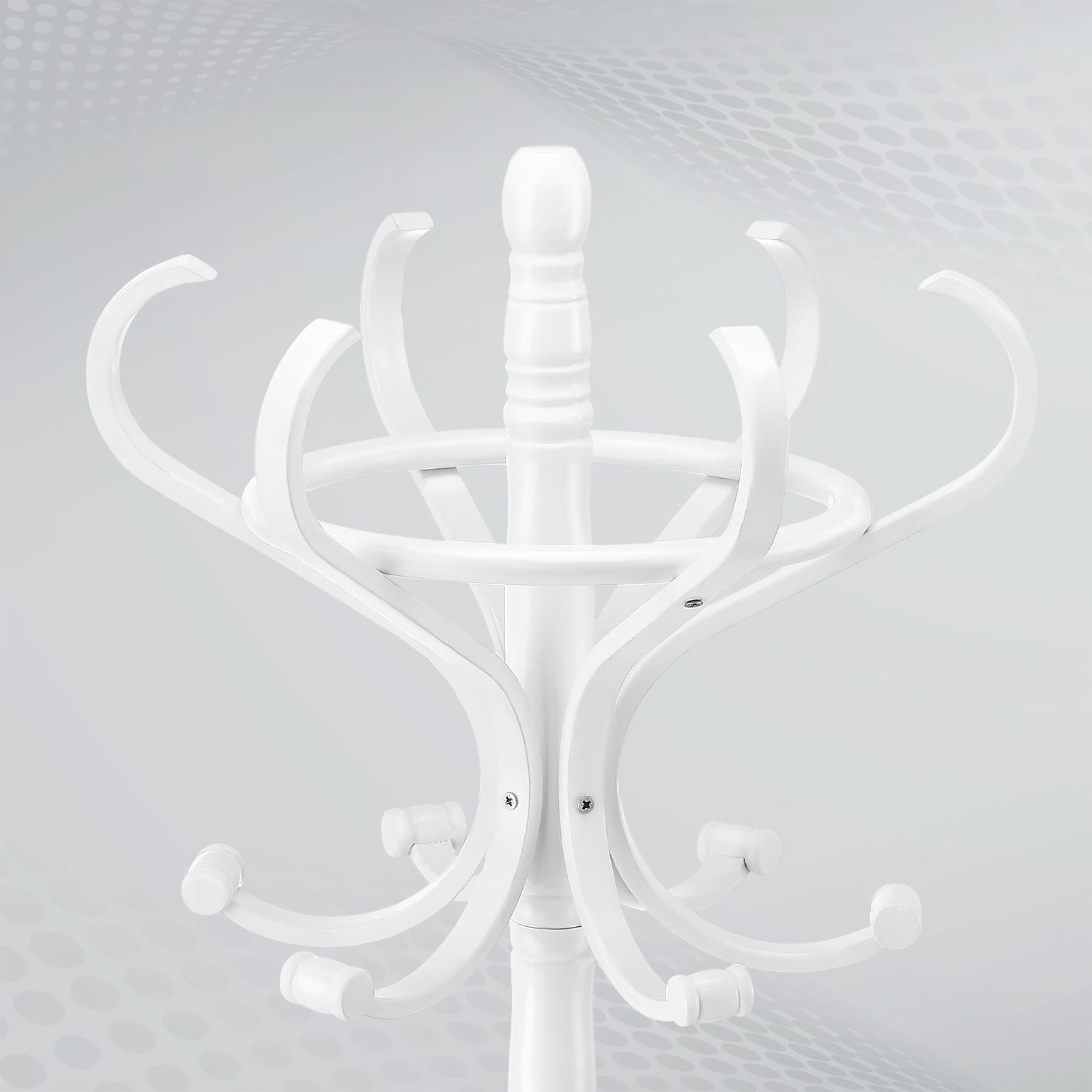 Tree Style Wooden Clothing Rack Coat Stand Hat Bag Garment Hanger ...