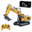 Excavator Toys Construction Tractor Remote Control Yellow Boy Gift Durable Engineering Vehicle Toys